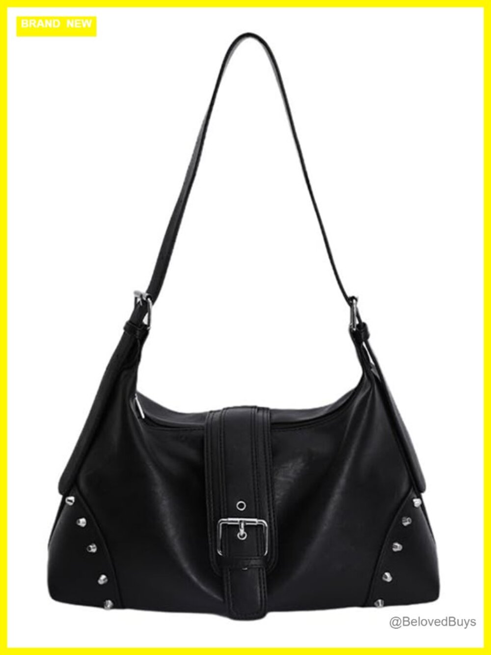 Faux Leather Slouchy Hobo Bag Crossbody Shoulder Handbag for Women
